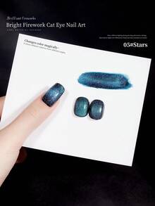 闪亮凝胶指甲油，LED UV凝胶指甲油，带闪粉和全息效果，防脱落凝胶指甲油，适合家庭DIY美甲和美甲沙龙使用 - 彩色 - 查看 13