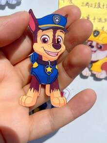 7/8/9pcs Paw Patrol Refrigerator Magnets/Stickers Ideal For Photo Wall Plant Board And Reminder Notes Perfect Home Decor For Kitchen Adding Fun To Refrigerator Or Magnetic Surfaces - Multicolor - View 4