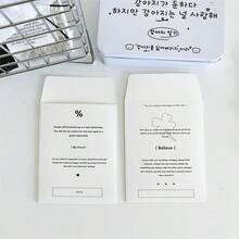 Bao đựng thẻ nhỏ INS tối giản màu đen trắng, chất liệu bao bì gốc: túi giấy Kraft, phong cách Hàn Quốc. - A - Xem 2