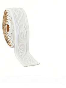 1 Roll 230cm 3D Embossed Flexible Foam Wall Decor, Luxury Crown Design, Self-Adhesive Backing Board Decor, Decorative Wall Paper Frame, Wall Mold, Adhesive Wall Mold, Backing Board Mold, Wall Mold - Multicolor - View 12