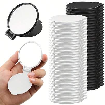 Bộ 5 gương trang điểm mini nhỏ gọn, gương trang điểm tròn gấp gọn, gương du lịch - Hoàn hảo cho phụ nữ sử dụng hàng ngày. Lý tưởng cho quán cà phê, nhà cửa, nhà hàng, tiệc tùng, khiêu vũ và văn phòng. Món quà tuyệt vời cho Ngày của Mẹ, quà tặng tựu trường, quà Giáng sinh, quà Halloween, quà tặng cho bạn bè, quà tặng cho bạn gái, quà tặng cho gia đình, quà tặng cho giáo viên và quà tặng cho đồng nghiệp.