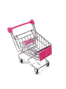 1pc Mini Shopping Cart, Mini Supermarket Trolley, Mini Storage Tool, File Storage Supply, Desktop Decor - Multicolor - View 13