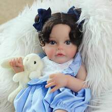Lifelike Reborn Baby Dolls 18Inch Silicone Full Body Realistic-Newborn Baby Dolls Poseable Real Life Baby Girls Dolls With Doll Accessories And Gift Box For 3+ Year Old Girls Kids - 彩色 - 查看 1