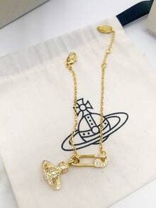 Vivienne Westwood Lucrece Orb Collection Pin Saturn Bracelet Gold Tone, Brass - 金色 - 查看 10