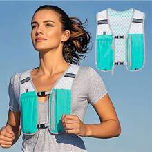Running Backpack, Lightweight Adjustable Running Backpack With Phone Pocket For Women And Men, Marathon Running Vest Backpack With Pockets (Backpack Only) - Light Blue - View 3