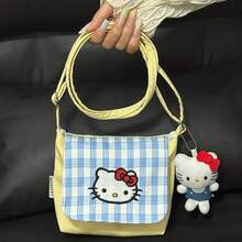 可爱刺绣单肩斜挎包，适合上学和日常通勤。 - 彩色 - 查看 15