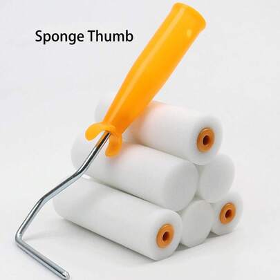 4-Inch Water-Based Paint Roller Set, Sponge Stippling Roller, Water-Based Paint Latex Paint Roller, Texture Finger Roller