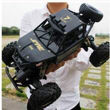 4x4遥控越野车；带LED灯的漂移玩具，适合男孩女孩；圣诞礼物、生日礼物、新年礼物、礼盒包装。 - 黑色 - 查看 2