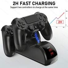 P4 Controller Charger, 2-Hour Rapid Dual Charging, LED Indicator, Overcharge Protection, USB Powered, Compatible With P4/P4 Slim/P4 Pro - View 10