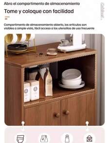 Gabinete De Almacenamiento Para Cocina - Buffet Aparador Con Cajón - Multicolor - Ver 7