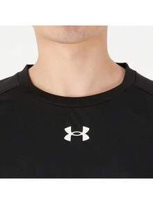 Áo thun nam Under Armour mùa xuân 2026 mới, kiểu dáng thường ngày, thoải mái, thoáng khí, cổ tròn, tay ngắn, thích hợp cho tập luyện thể thao. - màu đen - Xem 4
