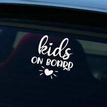 1pc Kids On Board Minimalist INS Style Car Sticker - A - View 7