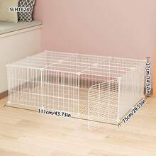 大型透明豪华别墅笼，适合蜜袋鼯、仓鼠和其他小型宠物 - 彩色 - 查看 16