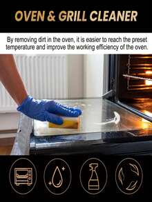 產品升級隨機發送新舊款，Jakehoe [專業烤箱清潔劑] 強力除油噴霧，去除焦油與油脂，不鏽鋼配方，適合節日烹飪準備、全年廚房清潔、花園與燒烤派對，居家清潔必備，送給朋友的絕佳禮物 - 液體 - 查看 9