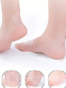 50pcs Heel Gel Pads - Suitable For Various Shoes, Comfortable & Flexible Foot Care, Prevent Blisters, Cushion Heel Pressure, Fit Most Shoes, Easy To Apply And Remove, Self-Adhesive Gel Pads - Multicolor - View 3