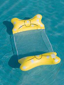 1 pieza Flotador/Silla inflable de PVC con forma de lazo colorido para adultos (con diseño de drenaje), funciona como silla flotante, silla de descanso y hamaca de agua; silla inflable plegable para piscina de verano, adecuada para piscina y playa; diseño portátil, sin necesidad de electricidad, cómodo y duradero, ligero y fácil de transportar, inflado rápido; diseñado para adultos, adecuado para fiestas en la piscina y actividades acuáticas al aire libre de verano - A - Ver 8