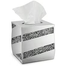 Car Tissue Box - Silver Gray - View 1