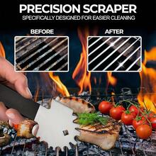 2pcs Brushless Metal Grill Cleaning Tools Set, Including Bottle Opener And Grill Brush, BBQ Accessories - A - View 6