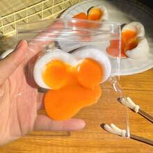 Realistic Soft Yolk Egg Squeeze Toy, Creative Food Prop, Interesting Prank, Visual Aesthetics, Stress Relief Squeeze Toy, Suitable For Teenagers And Adults - Multicolor - View 4