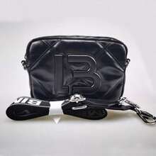 Single-Sided Crossbody Bag With Embroidery - Versatile Embroidery - PU 繡花黑色 - 查看 5