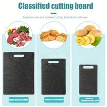 Bộ 3 thớt cắt thực phẩm họa tiết vân đá cẩm thạch, thớt sơ chế thực phẩm nhà bếp, thớt nhựa phân tách thực phẩm sống/chín, thớt hai mặt cắt rau củ quả, bộ 3 thớt cỡ nhỏ/vừa/lớn. - Nhiều màu - Xem 7