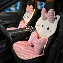 3D卡通猫咪汽车座椅垫，透气四季通用，可爱硅胶防滑垫，适用于轿车和SUV - 貓咪 - 查看 5