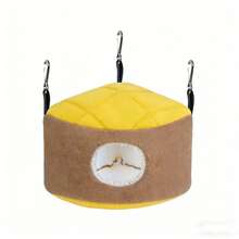 Soft Plush Bird Nest Bed - Cozy Winter Hideaway With Fleece Pad Hammock Suitable For Parrots, Parakeets And Pet Birds - View 7