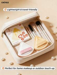 OEIEZ Esponja de Maquiagem Triangular Macia, Puff de Pó para Base, Uso Úmido e Seco, Adequada para Líquido, Creme, Base e Corretivo, Ferramenta de Maquiagem Diária Portátil para Mulheres e Meninas - Multicolorido - Visão 8