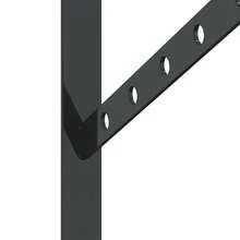 Soportes para estantes, 4 piezas, 40x2,5x25 cm, acero inoxidable negro - 1PC - Ver 9