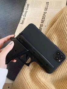 Funny Toy Gun Protective Case Compatible With IPhone 16, 17/17 Pro/17 Pro Max, 15, 14, 13, 12, 11 Pro Max, Creative Niche Design - Black - View 6