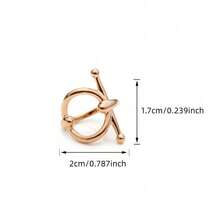 1 Piece Women's Multifunctional Scarf Clip / Buckle / Hook - Simple And Elegant Scarf Brooch, Ideal Valentine's Day Gift, Classic Accessory For Daily Wear And Special Occasions, All-Season Universal Scarf Fastener - 彩色 - 查看 2