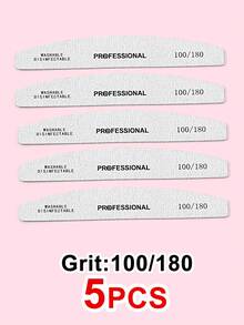 [100 cái/50 cái/25 cái/10 cái/1 cái] Dũa móng tay bằng gỗ mỏng màu xám - Độ nhám 100/180/240, Bộ dụng cụ chăm sóc và làm móng, Dũa móng hai mặt, Khối mài móng có thể giặt và tái sử dụng, Thích hợp cho móng tự nhiên và móng acrylic, Sử dụng tại nhà và salon - Màu Xám nhạt - Xem 12