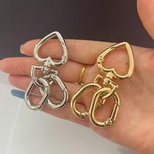 2 PCS Swivel Clasp Clip, Metal Lobster Claw Clasps, Swivel Clasp With Key Rings For Keychain Making, DIY Crafts Bag Charm Accessories Teacher Gifts Accsesories - Multicolor - View 2