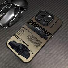 Tema automovilístico: Porsche 911 GT3 RS negro.funda de teléfono Fundas compatibles con Samsung,Apple,VIVO,OPPO,Motorola,Google,Xiaomi y Honor.Fabricadas en silicona TPU,ofrecen protección contra golpes y caídas. - Negro - Ver 1