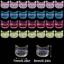 40颗可爱猫头玻璃珠，动物造型珠子，手工DIY饰品配件 - 小貓頭珠 - 查看 4