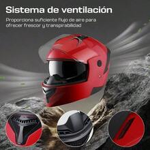 Motorcycle Helmets - Red - View 4
