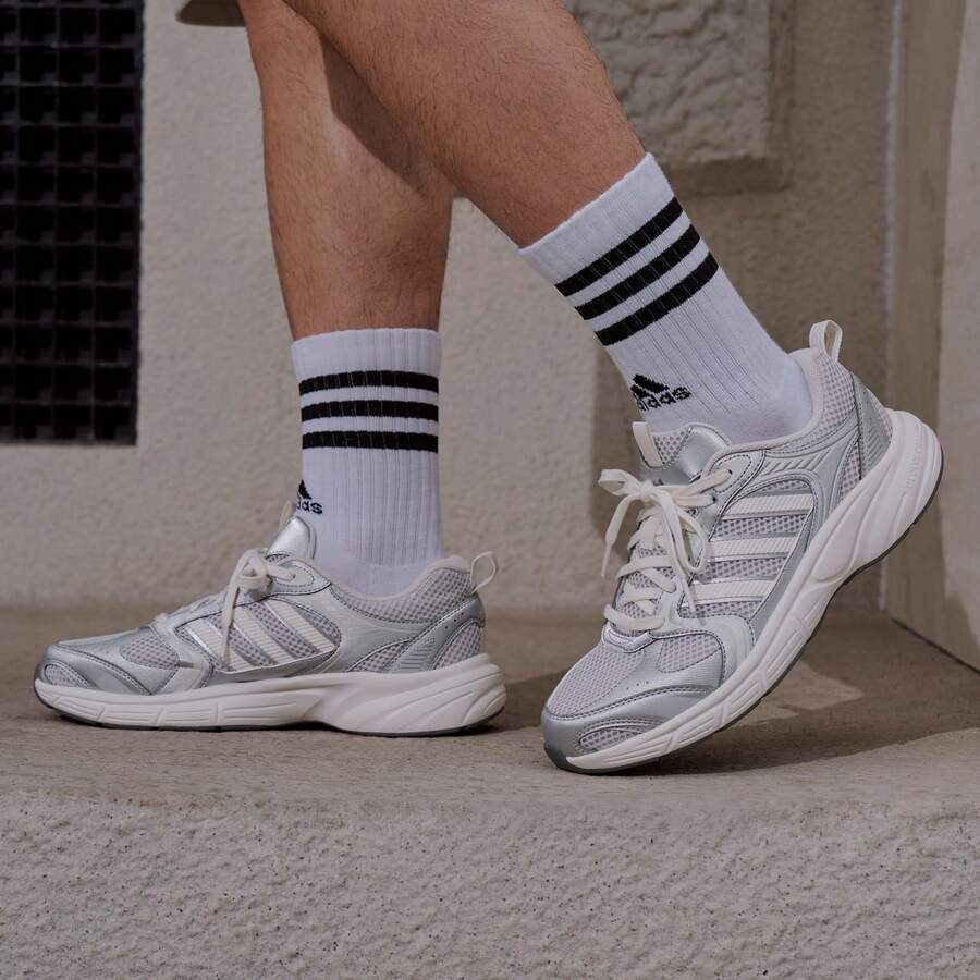 Adidas ECLYPTIX 2.0 复古网眼运动休闲厚底运动鞋 - 淺灰色 - 查看 1