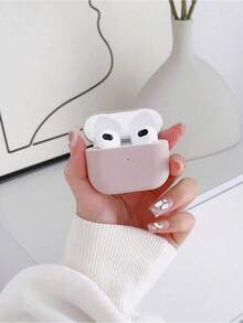 1pc Compatible With Models Protective Case, 0.8mm Ultra-Thin Detachable Silicone Bluetooth Earphone Cover - Apricot - View 8