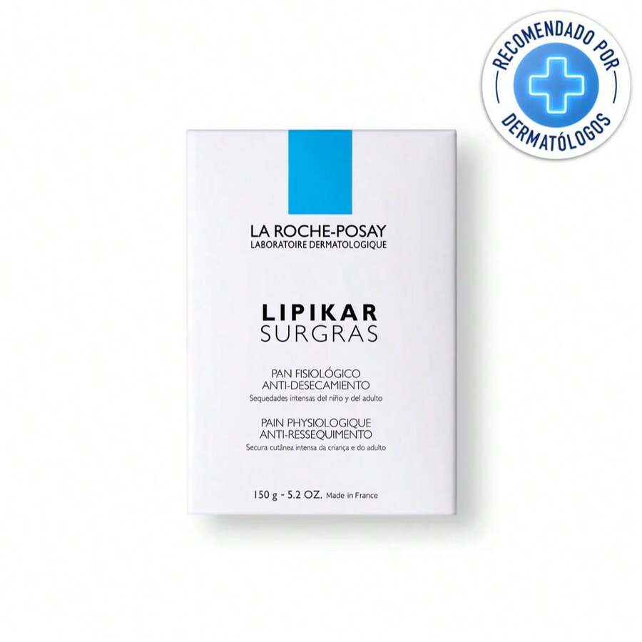 La Roche Posay Lipikar Surgras 150g Barra Limpiadora Piel Seca Sensible Hidratante Calmante Protege Barrera Niacinamida Karite Uso Diario Corporal - Milk - Ver 1