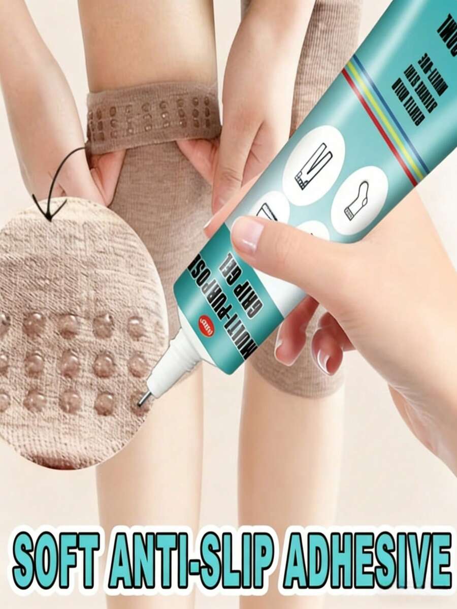 柔软防滑橡胶胶水，半透明胶水，适用于鞋底、浴室地毯、袜子等，增强摩擦力。 - 彩色 - 查看 1
