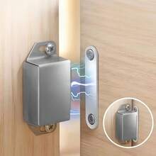 4/8pcs Stainless Steel Magnetic Cabinet Door Catches, Suitable For Wardrobes, Shoe Cabinets, Etc. - A - View 3