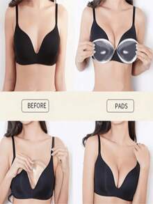 1对透明隐形提拉胸贴 - 瞬间提升胸型，适合泳装、比基尼、沙滩装，硅胶可重复使用乳贴 - 彩色 - 查看 7