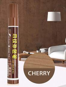sipa 1pc/5pcs Furniture Touch-Up Paint Pen Walnut Red Wood Floor Table Scratch Repair Wood Grain Color Filler Pen - Single Piece - View 9