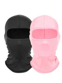 Máscara de Esqui Unissex Pacote Múltiplo de Cor Sólida, Balaclava de Proteção de Cabeça, Adequada para Uso Diário, Viagens ao Ar Livre, Caminhada, Esqui, Ciclismo, Verão, Praia, Férias - Multicolorido - Visão 6