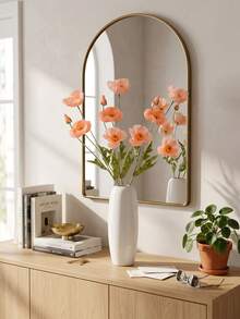 Artificial Poppy Flowers, 59cm Long, 4 Flowers, Bendable And Non-Fading - Can Be Used For DIY Flower Walls, Scene Layouts, Living Room Bedroom Vase Arrangements, Weddings, Party Decorations, Tabletop Ornaments. Autumn And Winter Deciduous, Room Decor, Home Decor, Kitchen Decor, Wedding Decor, Dining Table Decor, Centerpieces, Office Decor, Garden Decor, Outdoor Decor, Birthday Graduation Gifts, Garden Decor, Outdoor Plants, Gardening, Artificial Flowers - Coral Pink - View 6