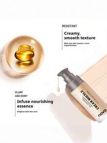 NOVO Luminous Cream Foundation, Oil Control Waterproof Concealer Long-Lasting Makeup, Suitable For Any Makeup Look, Perfect Makeup Effect, Ideal For Commuting And Travel - 01# Porcelain Gloss - View 7