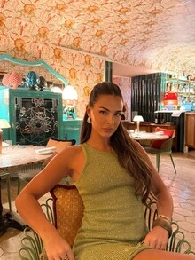 Senya 女款優雅綠色亮片流蘇針織迷你洋裝，無袖修身沙灘罩衫，適合夏季度假 - 綠色 - 查看 7