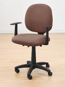 2 piezas Juego de fundas para silla de oficina, protector de asiento de silla de juegos a prueba de agua de unicolor, funda extraíble y lavable para silla de estudio - Multicolor - Ver 9