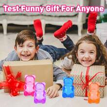 New Bear Shaped Squeeze And Release Toys, Slow Rebound Release Toys, Casual Holiday Gifts, High Aesthetic Dopamine Colors- Soft And Slow Back,Sticky Stress Relief Toy,Cute Stuff,Travel Portable Fidget Squeeze Toys,Squishy,Perfect For All Ages Austism,Ideal Holiday Gifts,Fun Cute Gift,Birthday Gifts,Easter Gifts,Halloween Gifts,Christmas Gifts,Christmas Stocking Fillers,Party Bag Fillers(Purple) - 紫色 - 查看 7