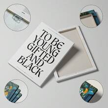 Tranh treo tường chủ đề đen với những câu nói truyền cảm hứng về lễ tốt nghiệp, tranh sơn dầu trên vải bố, tranh chữ, trang trí nghệ thuật màu đen, thích hợp để trang trí phòng ngủ, phòng khách hoặc căn hộ, quà tặng cho phái nữ, có tùy chọn không khung hoặc có khung. - Nhiều màu - Xem 3